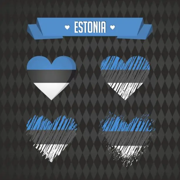 Vector illustration of Estonia
