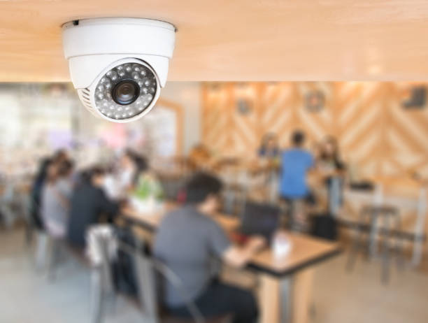 istock CCTV system security inside of restaurant.Surveillance camera installed on ceiling to monitor for protection customer in restaurant 991842612