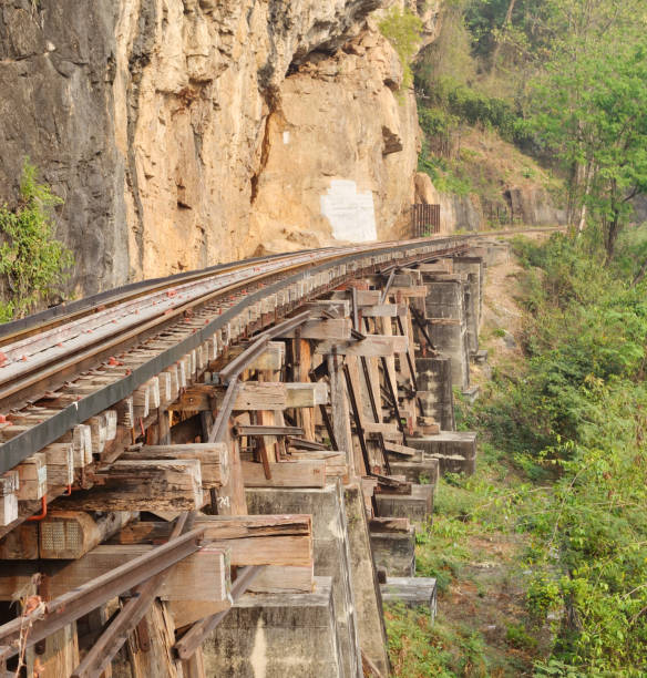 istock railway on Kwai river in Thailand 991852598