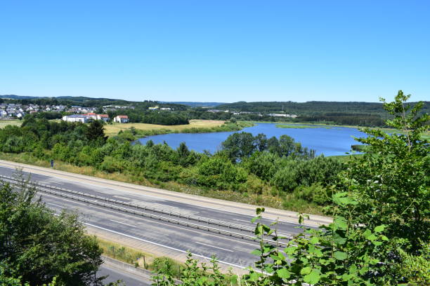 istock the Autobahn at the lake, Ulmen Eifel 991860844
