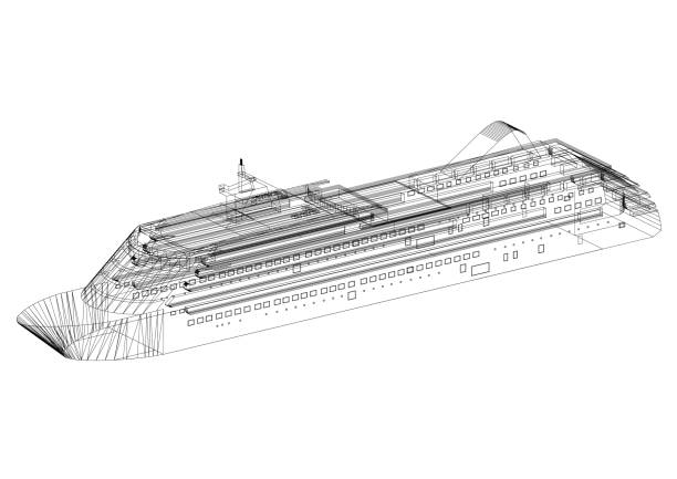 istock cruise ship Concept Architect Blueprint - isolated 991872484