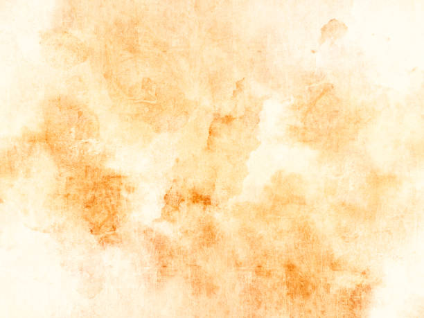 акварель фон с коричневыми пятнами кофе - nobody brown yellow spotted стоковые фото и изображения