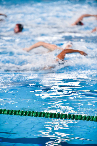istock Unfocused image of a water polo match 991909012