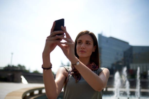 istock Young woman in the city 991909092