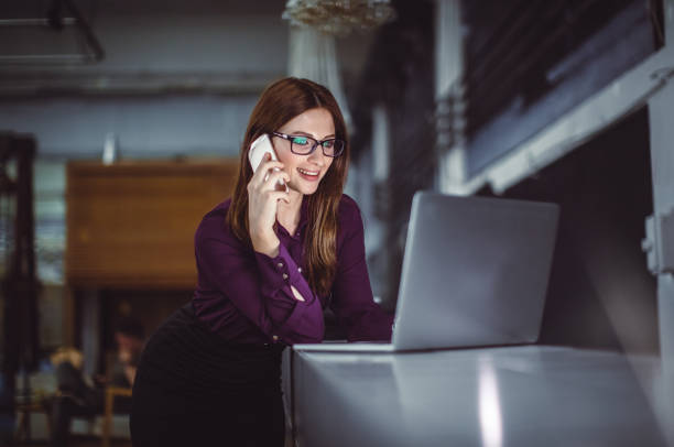 Businesswoman Working in the Office