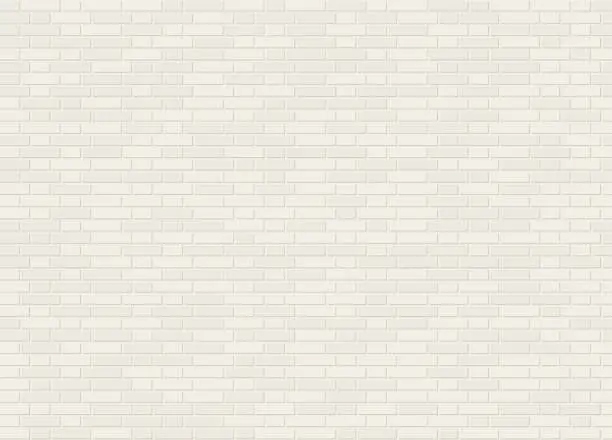 Vector illustration of Vector seamless monk cross bond white brick wall texture
