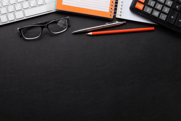 istock Office desk with computer and supplies 992025002
