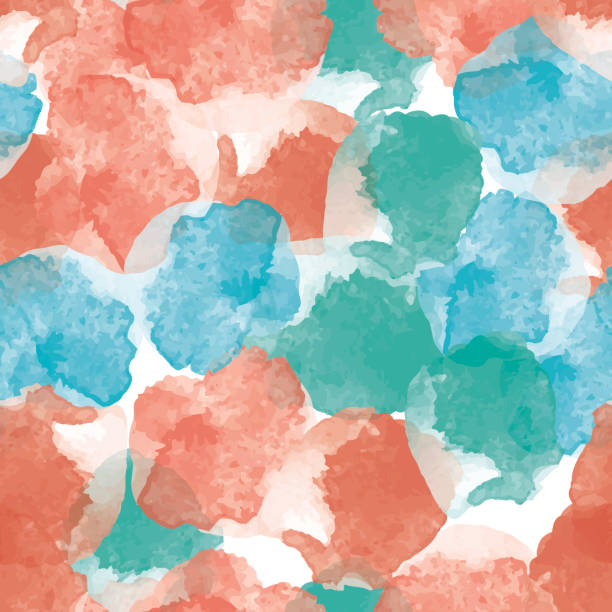 istock Abstract painting universal freehand watercolor seamless pattern. Graphic design for background, card, banner, poster, cover, invitation, placard, header or brochure. Hand drawn vector texture 992033614