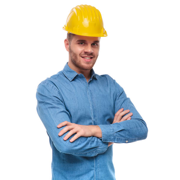 istock portrait of confident young engineering student with helmet 992034334