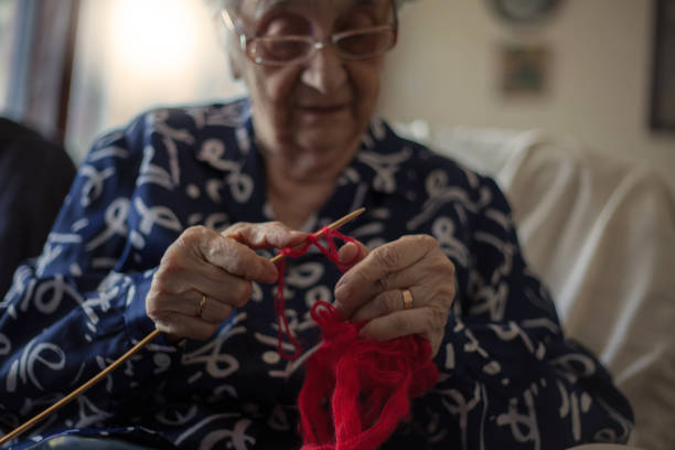 istock She's been knitting through the years . 992047964