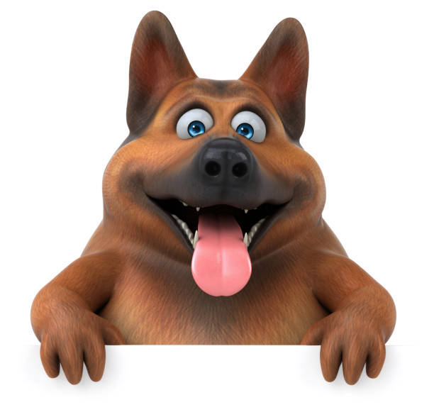 istock German shepherd dog - 3D Illustration 992051518