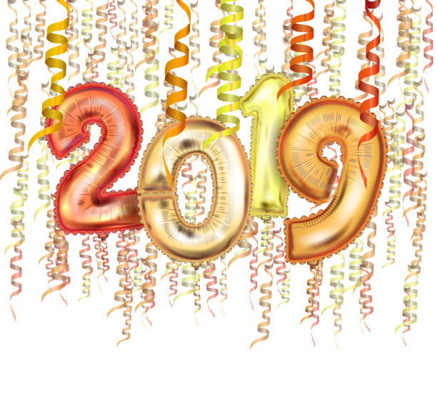 istock the 2019 New Year Count Symbol Balloon Greeting Card 992056528