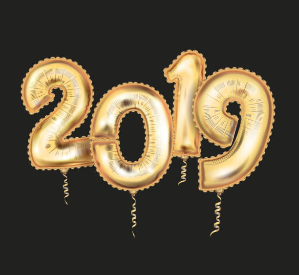 istock the 2019 New Year Count Symbol Balloon Greeting Card 992056720