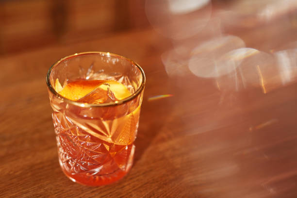 istock Cocktail Drink In Bar Close Up. Old Fashioned Cocktail 992064754