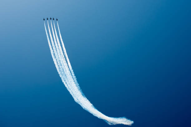 istock Airplanes on airshow. Aerobatics Flying Display 992064908
