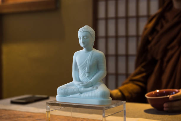 White Buddha statue