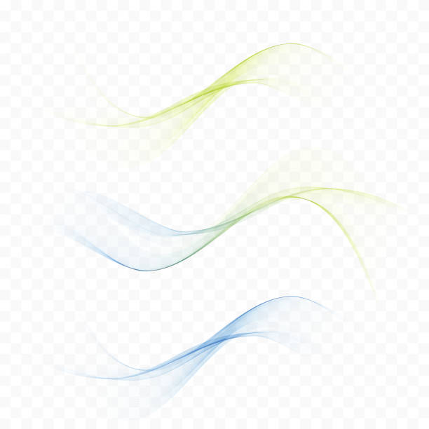 Abstract web smooth mild divider lines - fashion headers or footers. Vector illustration Bright fresh speed mild spring light waves collection. Abstract web smooth mild divider lines - fashion headers or footers. cool easy designs stock illustrations