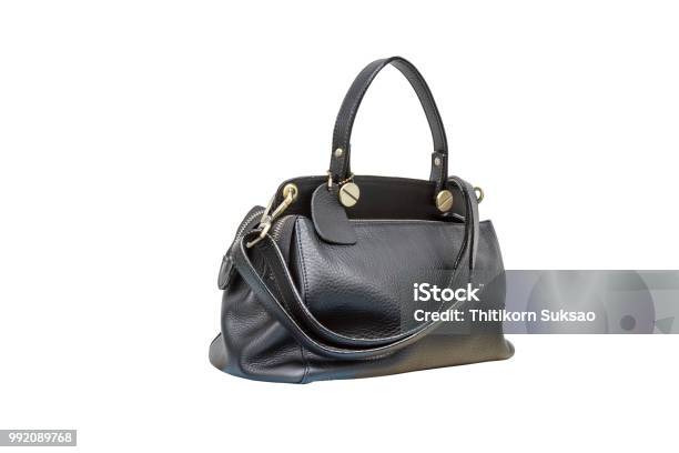 Black Handbag Leather Stock Photo - Download Image Now - Adult, Bag ...