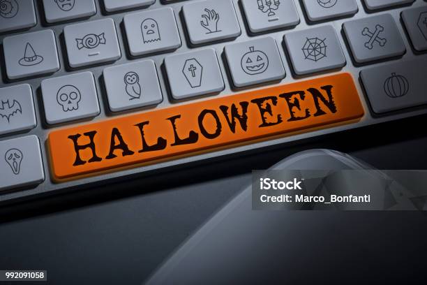 Halloween Stock Photo - Download Image Now - Halloween, Office, Internet