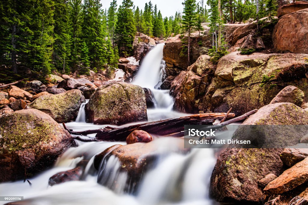 Cascate Alberta - Foto stock royalty-free di Colorado