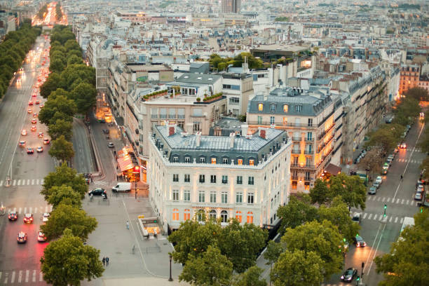 istock View of Eiffel tower and Paris form Triumph Arc 992100582
