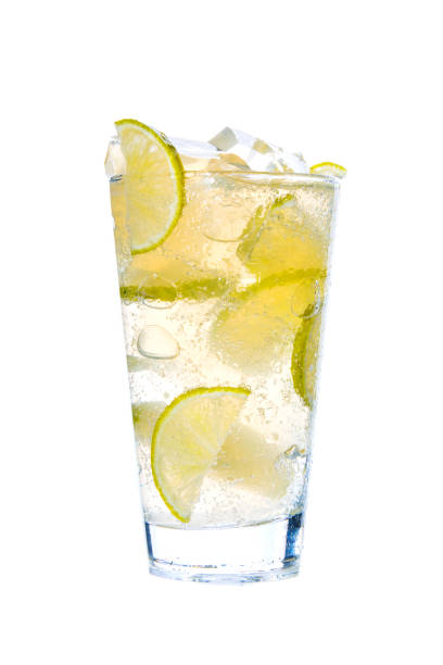istock Ice and Lime cocktail isolated on white background 992107206