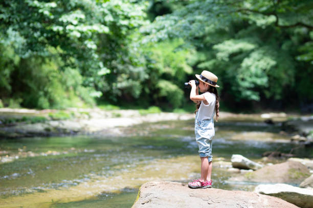 istock Girl playing in the river 992111212