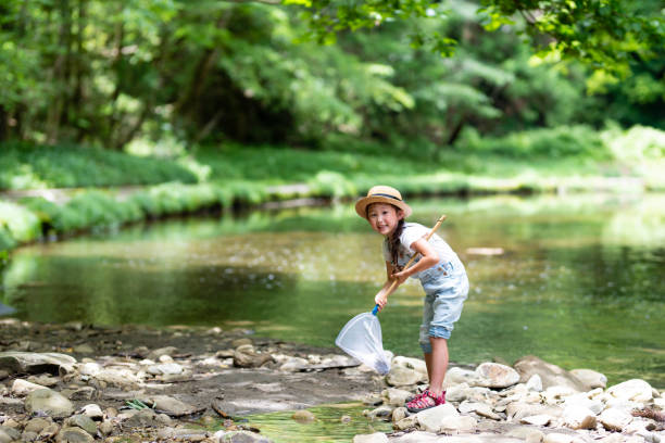 istock Girl playing in the river 992111240