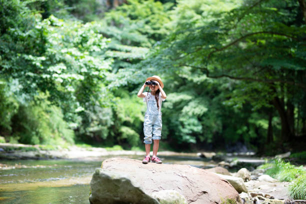 istock Girl playing in the river 992111350