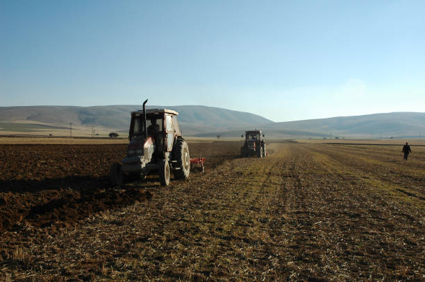 istock Nature, man and machinery 992116418