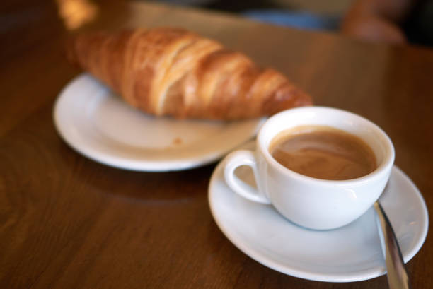 istock Croissant and espresso for breakfast 992128222