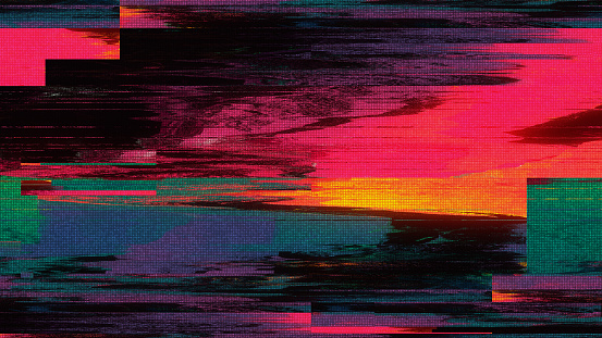 Diseño único Pixel Digital abstracto ruido falla Error Video daño photo