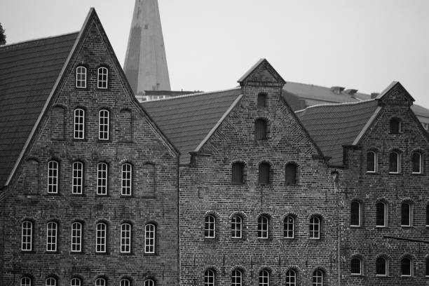 istock old houses close up in black and white 992138718