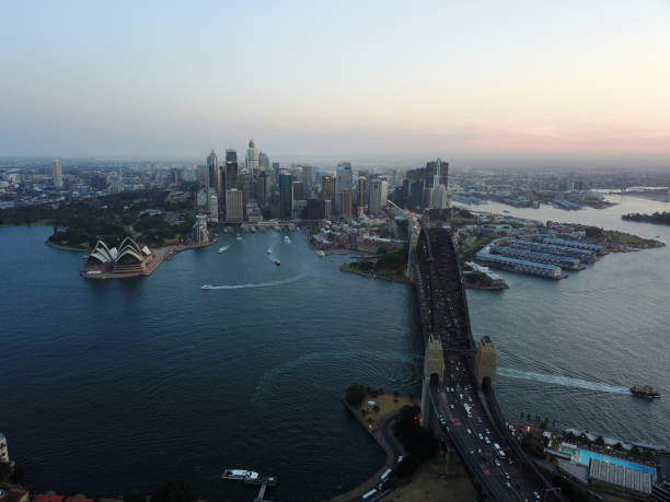 istock Sydney Harbour Bridge Aerial view 992155910