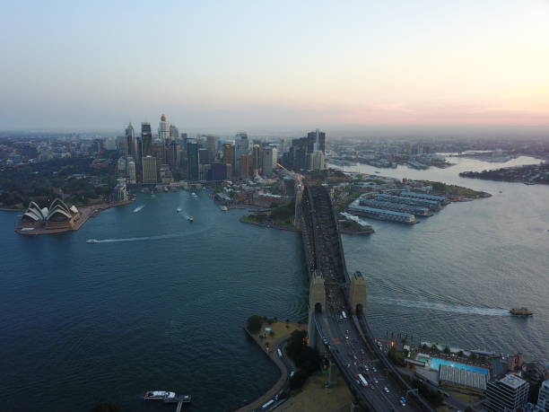 istock Sydney Harbour Bridge Aerial view 992155922