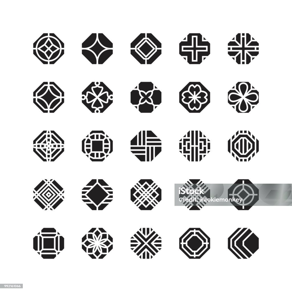 Biểu Tượng Vector Hình Bát Giác Đồ Trang Trí Hình minh họa Sẵn có ...