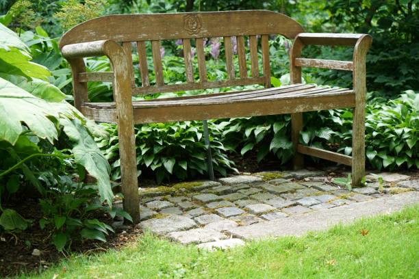 istock Park bench in a Bavarian park 992200820