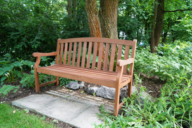 istock Park bench in a Bavarian park 992208430