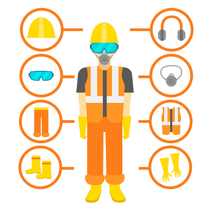 Ilustración de Dibujos Animados Equipos De Protección Personal Tarjeta Poster Vector De y más Vectores Libres de Derechos de Sector de la construcción - iStock Ilustración de Dibujos Animados Equipos De Protección Personal Tarjeta Poster Vector De y más Vectores Libres de Derechos de Sector de la construcción - iStock