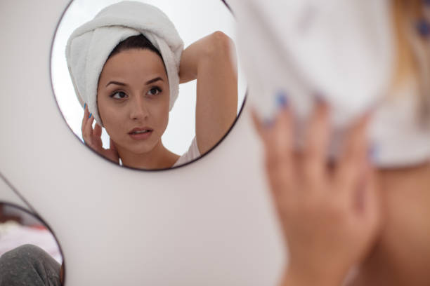 istock Girl in the hotel room 992221080