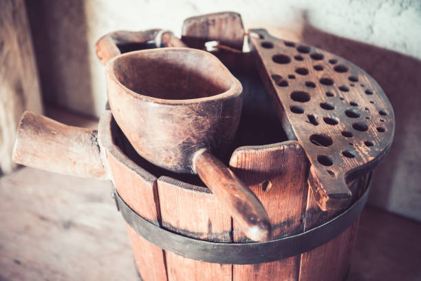 istock old wooden barrel and scoop 992271134