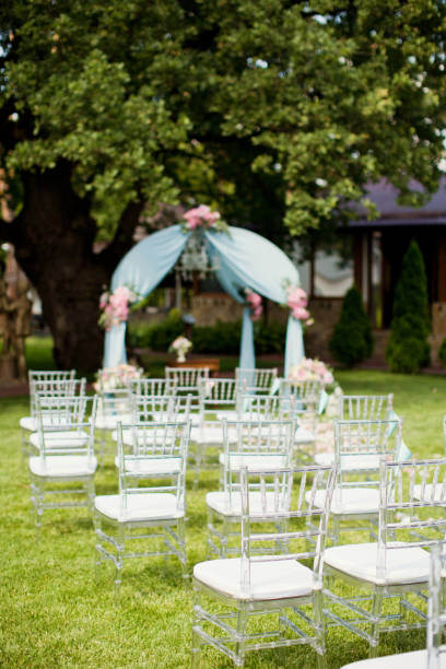 istock wedding arch with pink and blue decorations 992288220