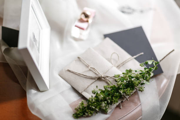 istock Wedding morning. Bridal details. close up view womans accessories. 992317092