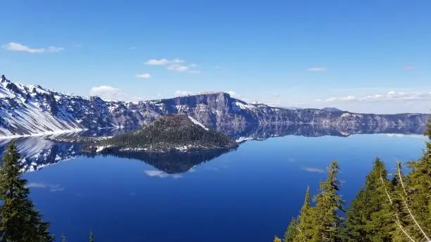 Crater Lake in early May
