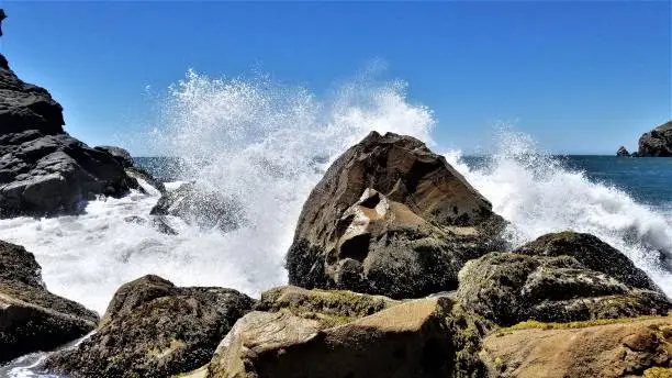 Coastal waves on Oregon Coast