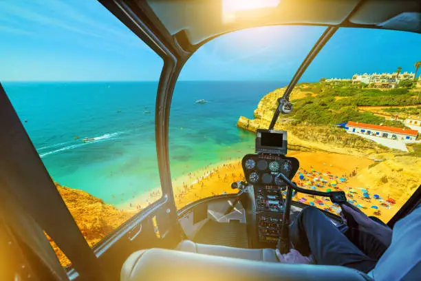 Photo of Helicopter on Benagil Beach