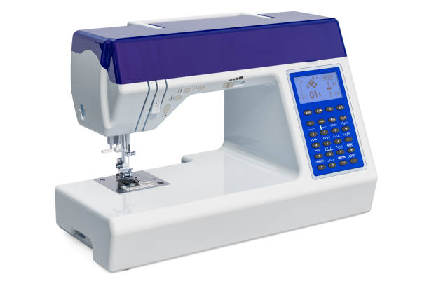 modern electronic sewing machine close-up - sewing sewing machine machine sewing item imagens e fotografias de stock