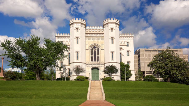 Old Louisiana State Capitol Building in Baton Rouge The old state capitol building in the city of Baton Rouge, Louisiana baton rouge stock pictures, royalty-free photos & images