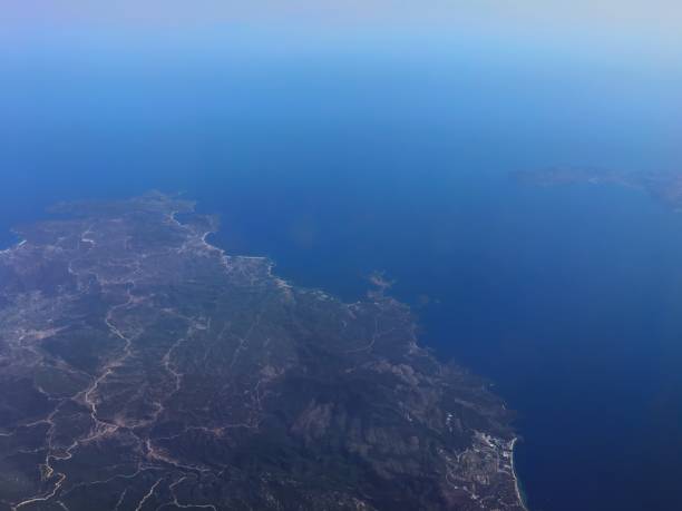 istock Sithonia from the sky, Greece. 992356574