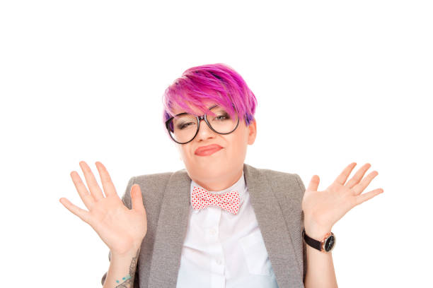istock Confused woman hands in air I don't know. 992408718